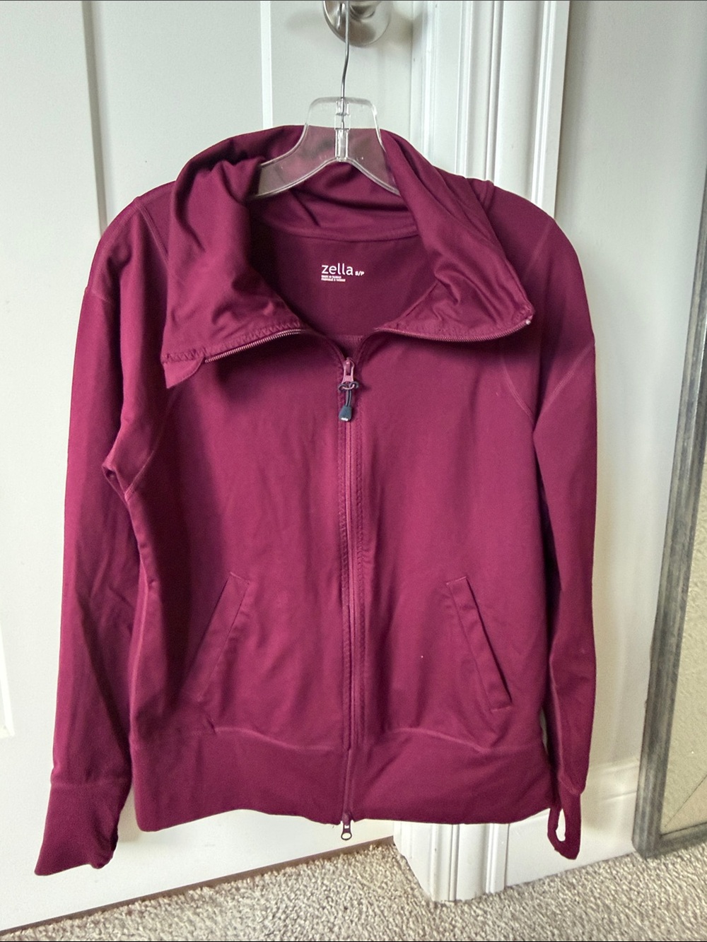 Zella Wine Full-Zip Active Jacket
